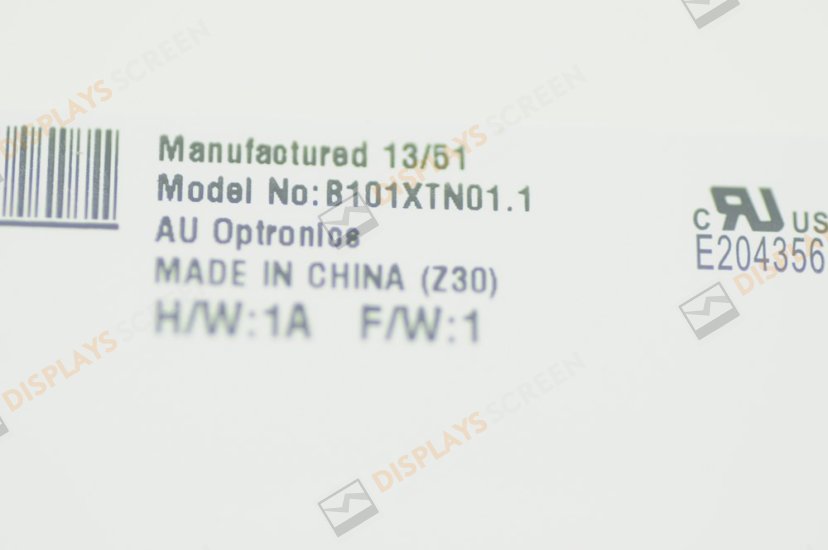 Original B101XTN01.1 AUO Screen 10.1" 1366×768 B101XTN01.1 Display
