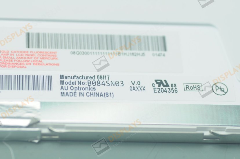 Original B084SN03 V.0 AUO Screen 8.4" 800×600 B084SN03 Display