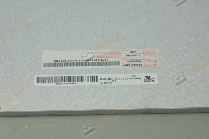 Original A102VW01 AUO Screen 10.2" 800×480 A102VW01 Display