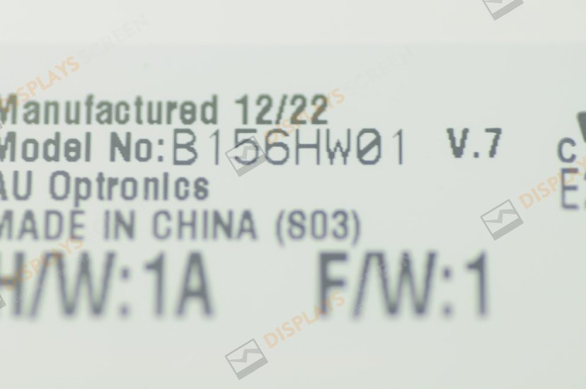 Original B156HW01 V.7 AUO Screen 15.6" 1920×1080 B156HW01 V.7 Display