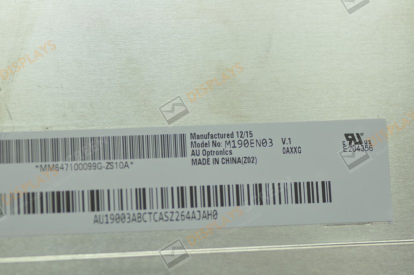 Original M190EN03 V1 AUO Screen 19.0" 1280×1024 M190EN03 V1 Display