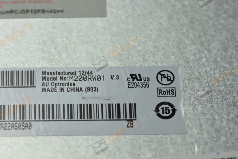 Original M200RW01 V3 AUO Screen 20.0" 1600×900 M200RW01 V3 Display