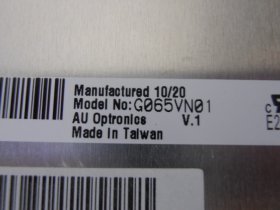 Original G065VN01 V1 AUO Screen 6.5" 640×480 G065VN01 V1 Display