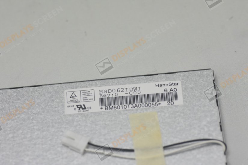 Original 6.2 inch HSD062IDW1 LCD Screen with Touch Screen for Mobile DVD Car Systems