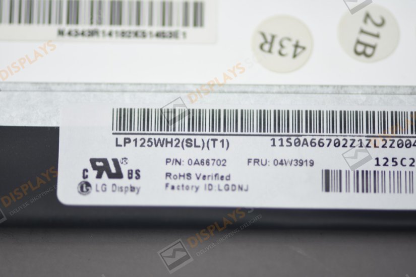 LG LP125WH2-SLT1（IPS ） LCD Panel Display LP125WH2-SLT1 LCD Screen Display