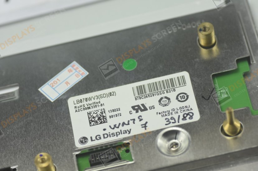Original LB070WV3-SD02-B/2 LG Screen 7" 800X480 LB070WV3-SD02-B/2 Display