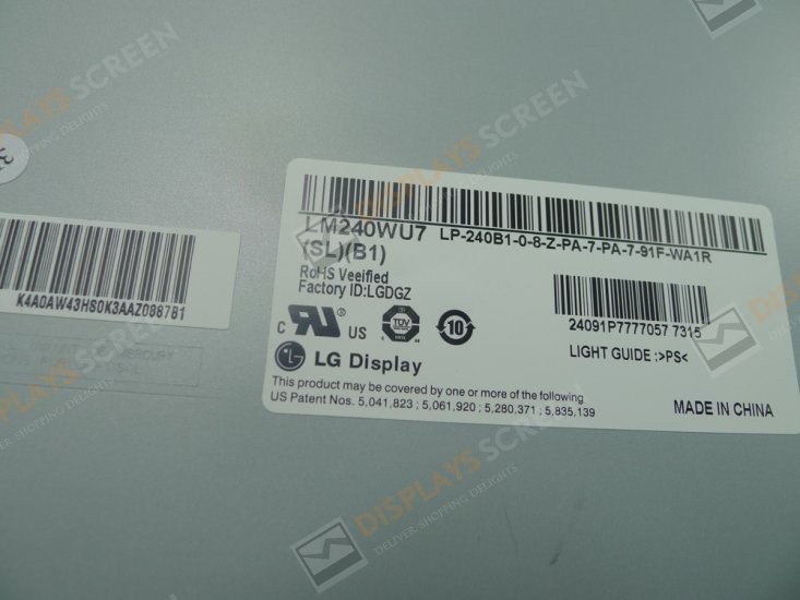 Original LM240WU7-SLB1 LG Screen 24.0" 1920×1200 LM240WU7-SLB1 Display