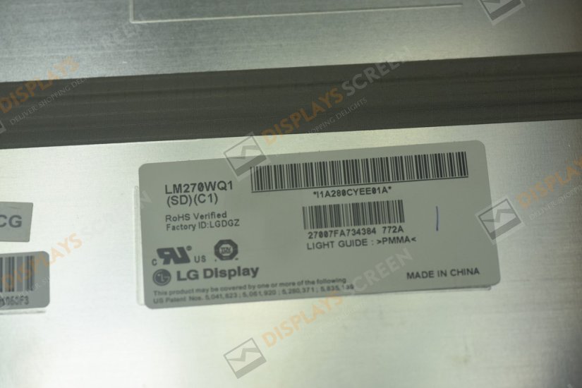 Original LM270WQ1-SLC1 LG Screen 27.0" 2560×1440 LM270WQ1-SLC1 Display