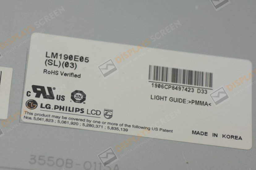 Original LG LM190E05-SL03 Screen 19.0" 1280×1024 LM190E05-SL03 Display