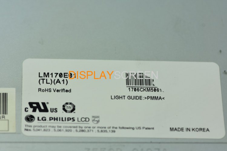 Original LG LM170E01-TLA1 Screen 17.0" 1280×1024 LM170E01-TLA1 Display