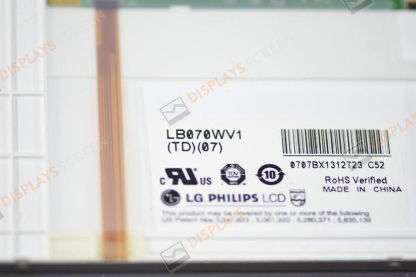 Original LG LB070WV1-TD07 Screen 7.0" 800×480 LB070WV1-TD07 Display