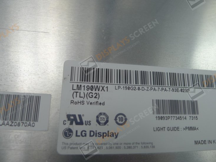 Original LG LM190WX1-TLG2 Screen 19.0" 1440×900 LM190WX1-TLG2 Display