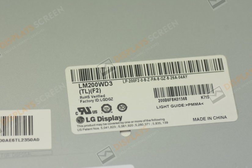 Original LM200WD3-TLF2 LG Screen 20" 1600×900 LM200WD3-TLF2 Display
