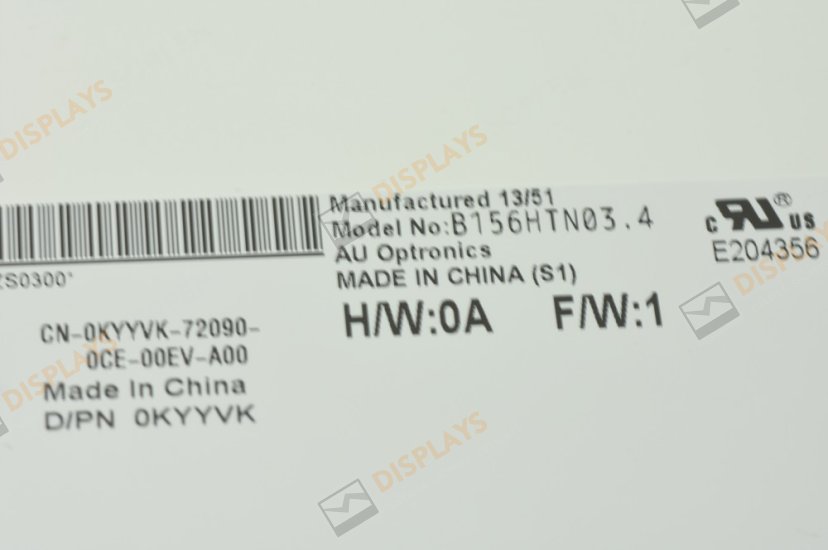 Original B156HTN03.4 AUO Screen 15.6" 1920×1080 B156HTN03.4 Display