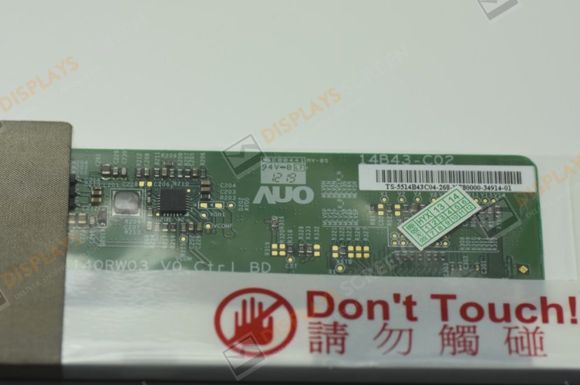 Original B140RW03 V0 AUO Screen 14.0" 1600×900 B140RW03 V0 Display
