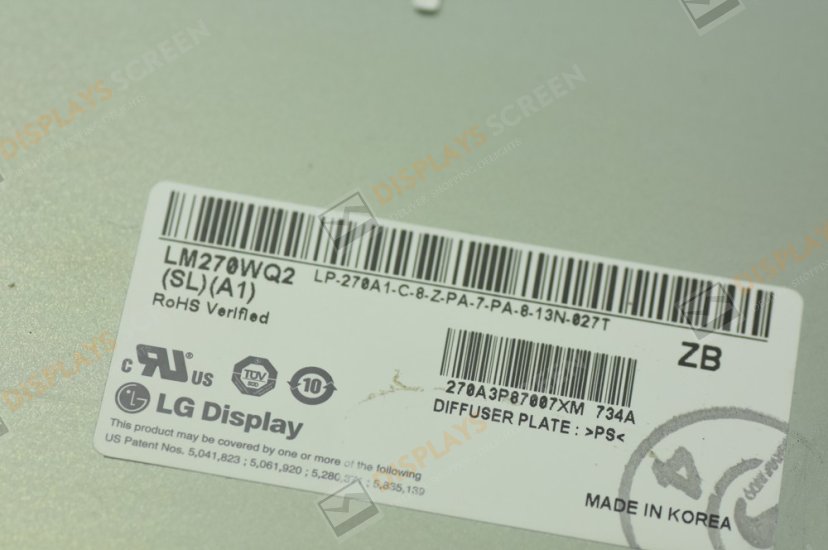 Original LM270WQ2-SLA1 LG Screen 27" 2560×1440 LM270WQ2-SLA1 Display