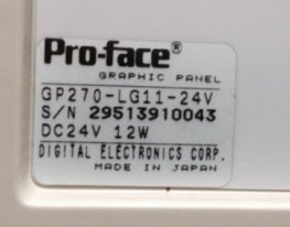 Original PRO-FACE GP270-LG11-24V Screen GP270-LG11-24V Display