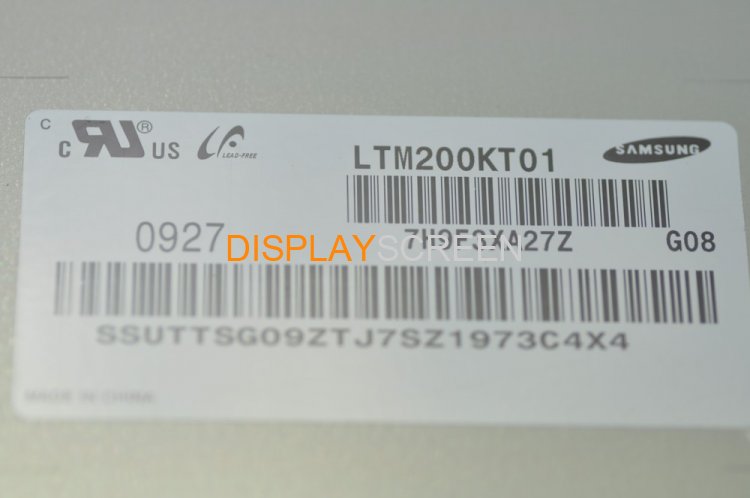 Original LTM200KT01 SAMSUNG 20.0"1600×900 LTM200KT01 Display