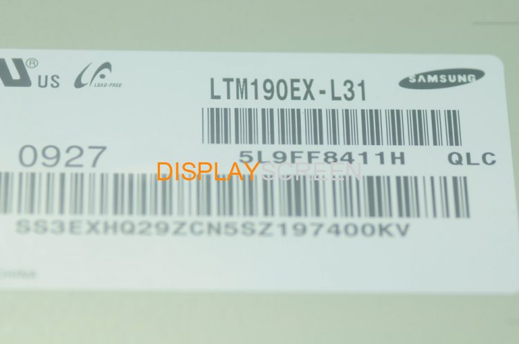 Original LTM190EX-L31 SAMSUNG 19.0"1280×1024 LTM190EX-L31 Display