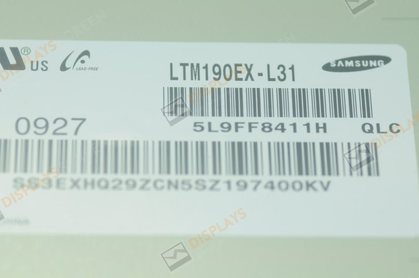 Original LTM190EX-L31 SAMSUNG 19.0"1280×1024 LTM190EX-L31 Display