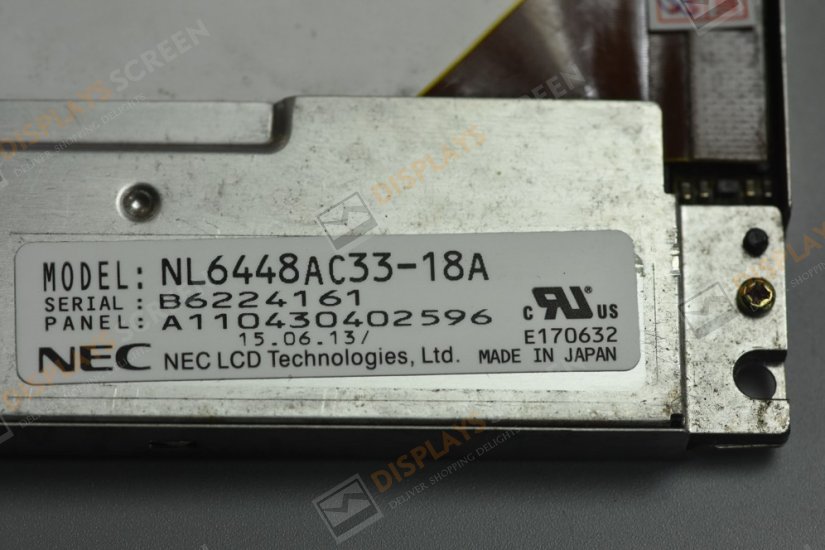Original NL6448AC33-18A NEC Screen 10.4" 640×480 NL6448AC33-18A Display