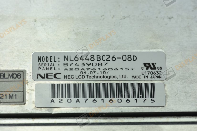 Original NL6448BC26-08D NEC Screen 8.4"640×480 NL6448BC26-08D Display