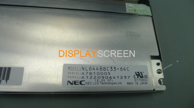 Original NL6448BC33-64C NEC Screen 10.4" 640×480 NL6448BC33-64C Display
