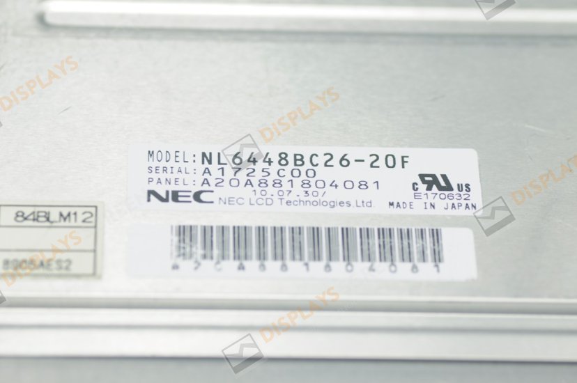 Original NL6448BC26-20F NEC Screen 8.4" 640*480 NL6448BC26-20F Display