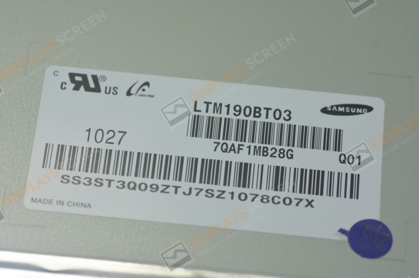 Original LTM190BT03 SAMSUNG Screen 19.0" 1400*900 LTM190BT03 Display