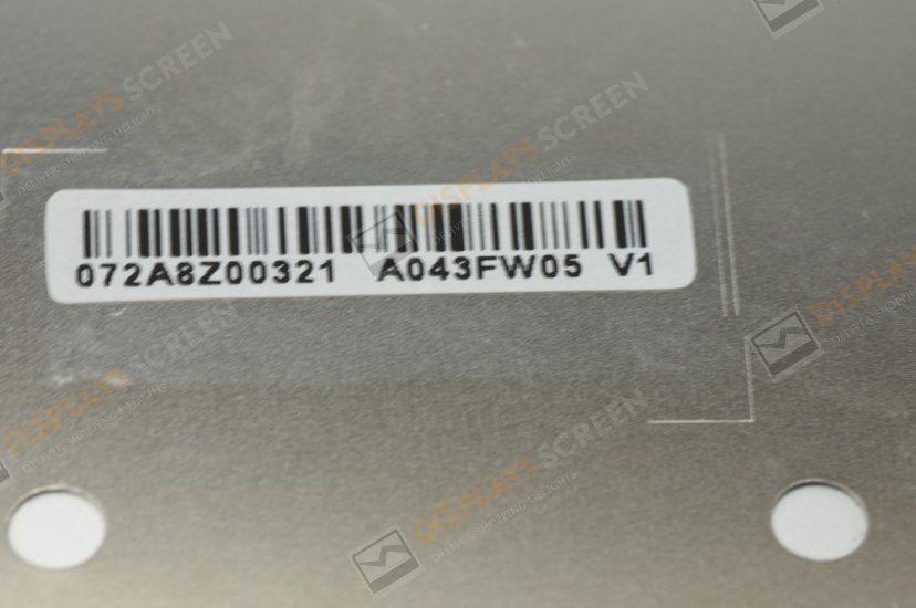 Original A043FW05 V1 AUO Screen 4.3" 480*272 A043FW05 V1 Display