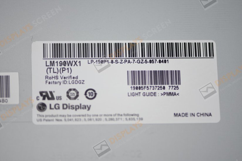 Original LM190WX1-TLP1 LG Screen 19.0" 1440*900 LM190WX1-TLP1 Display