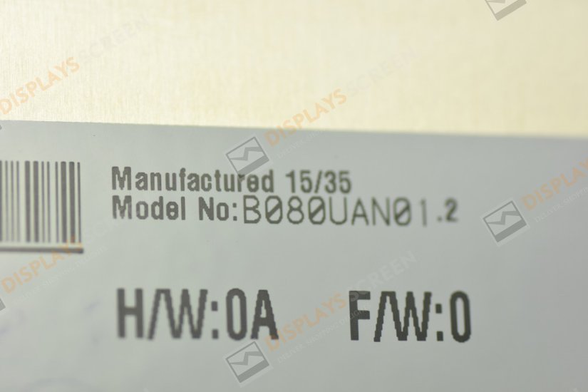 Original B080UAN01.2 AUO Screen 8.0" 1200*1920 B080UAN01.2 Display