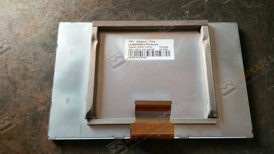 Original LAJ080W001A TPO Screen 8.0\" 800x480 LAJ080W001A Display