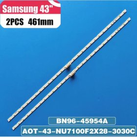 New 2 PCS LED backlight strip for Samsung UA43N5500AK UA43NU7090W UA43NU7100 UA43RU7100J UE43N5500AU UE43NU7125K CY-NN043HGAVDH