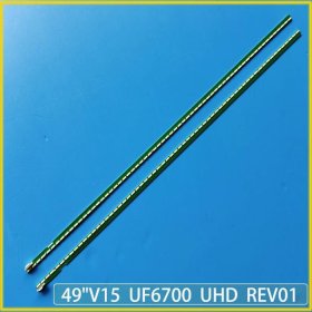 New 2pcs LED Backlight Strips for LG 49UF6700 49 V15 UF6700 UHD R L-TYPE EAV62952202A EAV62952202B