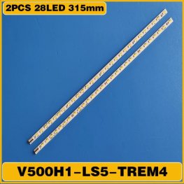2 PCS LED strip V500H1-LS5-TLEM6 TLEM4 TREM6 TREM4 E117098 28 LEDs 315mm for LE50D8800 V500HJ1-LE1