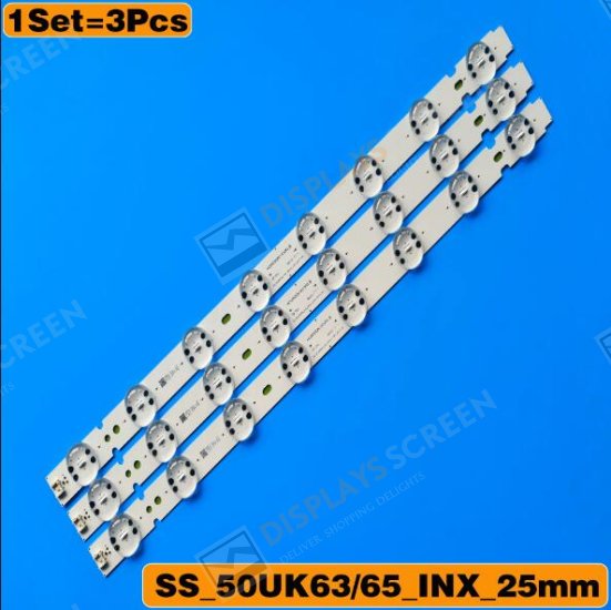 3pcs LED Backlight 8leds for LG 50UK6520PSA 50UK6520 50UK6510PSF 50UK6510 50UK6500 50UK6470PLC HC500DQN-VCUR/L 50UK63/65_INX