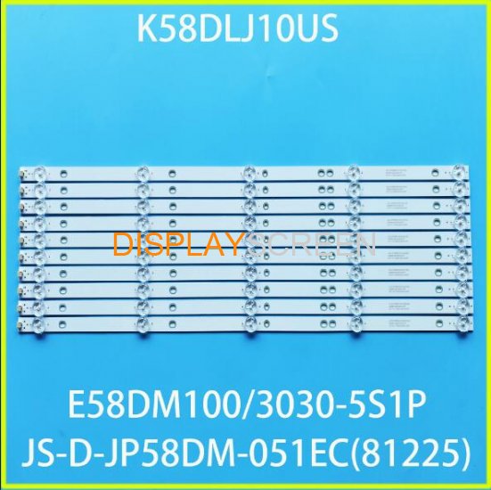1 kit =10pcs LED Strip 5LED for TD K58DLJ10US polaroid 58 tvled584k01 JS-D-JP58DM-051EC(81225) E58DM100 3030-5S1P