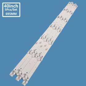 5pcs LED backlight strip for 40LE6120 UA40EP1100S JS-D-JP40EU-071EC(71201) E40EP-K1000-MCPCB V400HJ6 PE1 HX40N2176 LE40B8000TF