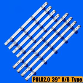 LED Backlight strip 9 Lamp For LG 39" TV 39LN5100 INNOTEK POLA2.0 39 39LN5300 39LA620S POLA 2.0 39LN5400 HC390DUN-VCFP1