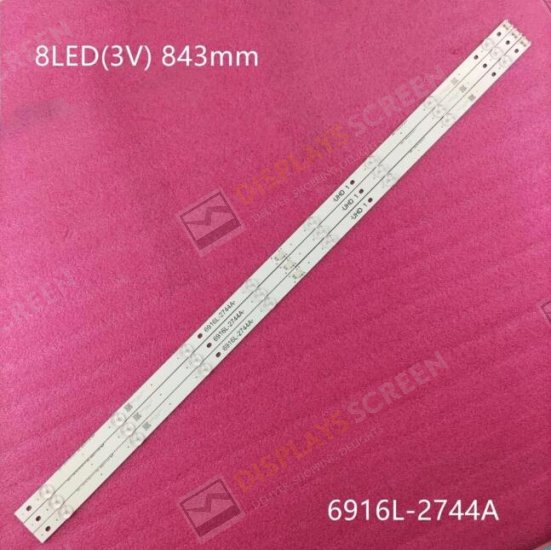 LED strip for LG 43UH610A 43UH603V 43UH6030 UD 43UH630V LC430DGE FJ M2 43\" V16.5 ART3 2744 Rev0.1 6916L-2744A 43UH620V 43UH610T