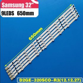 TV LED Bars For Samsung UE32F4000AW UE32F5000AK UE32F5030AW UE32F5300AW UE32F5300AK LED Backlight Strip Kit 9 Lamp Lens 5 Bands