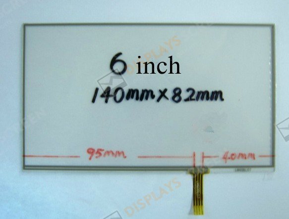 140mm*82mm Universal Touch Screen LM60BL07 6 Inch Written Screen for MP4 MP5 GPS Navigator