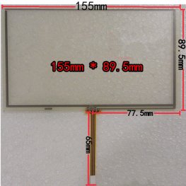 New 6.5 inch Touch Screen 155*90mm Universal Touch Screen for GPS Navigation Car DVD