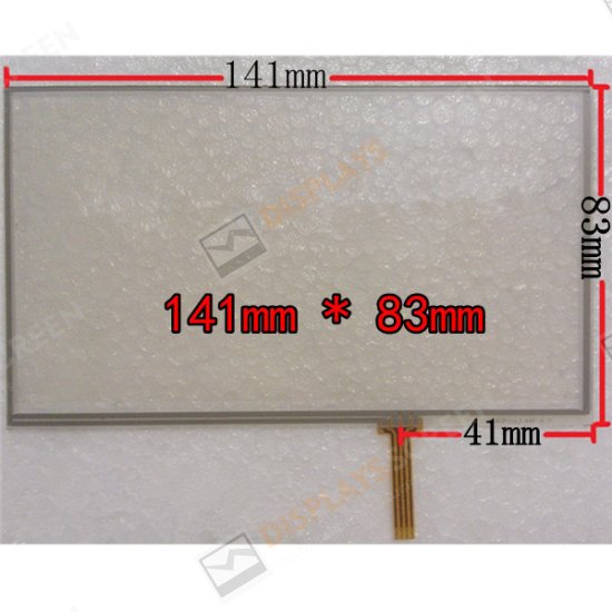 New 6 inch Touch Screen 141*83mm for 6\" GPS Screen MP4 MP5