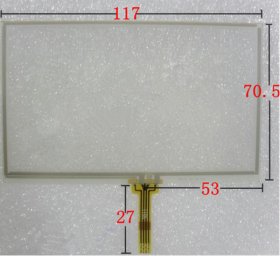 5" Touch Screen 117*70.5mm Handwritten Screen for GPS Navigator LH980N MP4