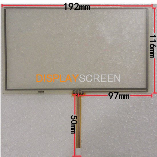 8 inch Touch Screen 192*116mm for GPS Navigator Car DVR LCD Monitor