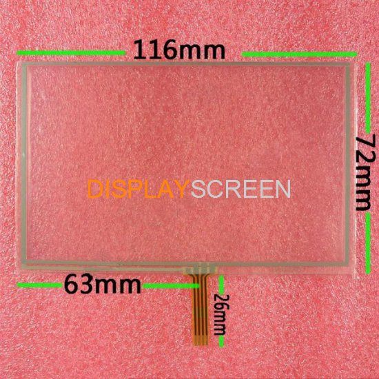 New 5 inch Touch Screen Handwritten Screen 116mm*72mm for 5\" GPS MP4