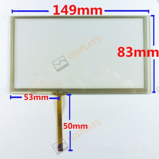 6.1 inch Touch Screen 149mm*83mm for Digital Screen LCD Screen GPS Avigraph