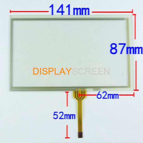 New 6.0 inch Touch Screen 141mm*87mm for GPS Avigraph